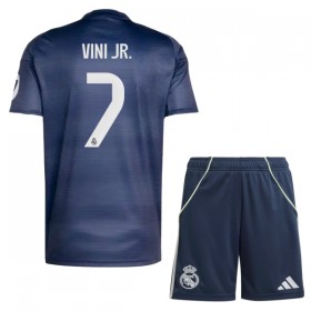 Real Madrid Vini JR 7 Børn Udebanesæt 2025-26 Kortærmet(+ Korte bukser)